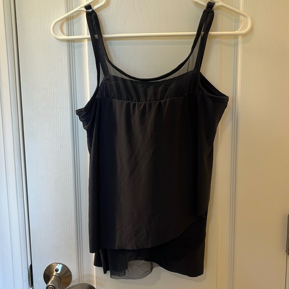 NWOT MIRACLE SUIT Tankini Top Slimming Navy Size 8 - Picture 12 of 16